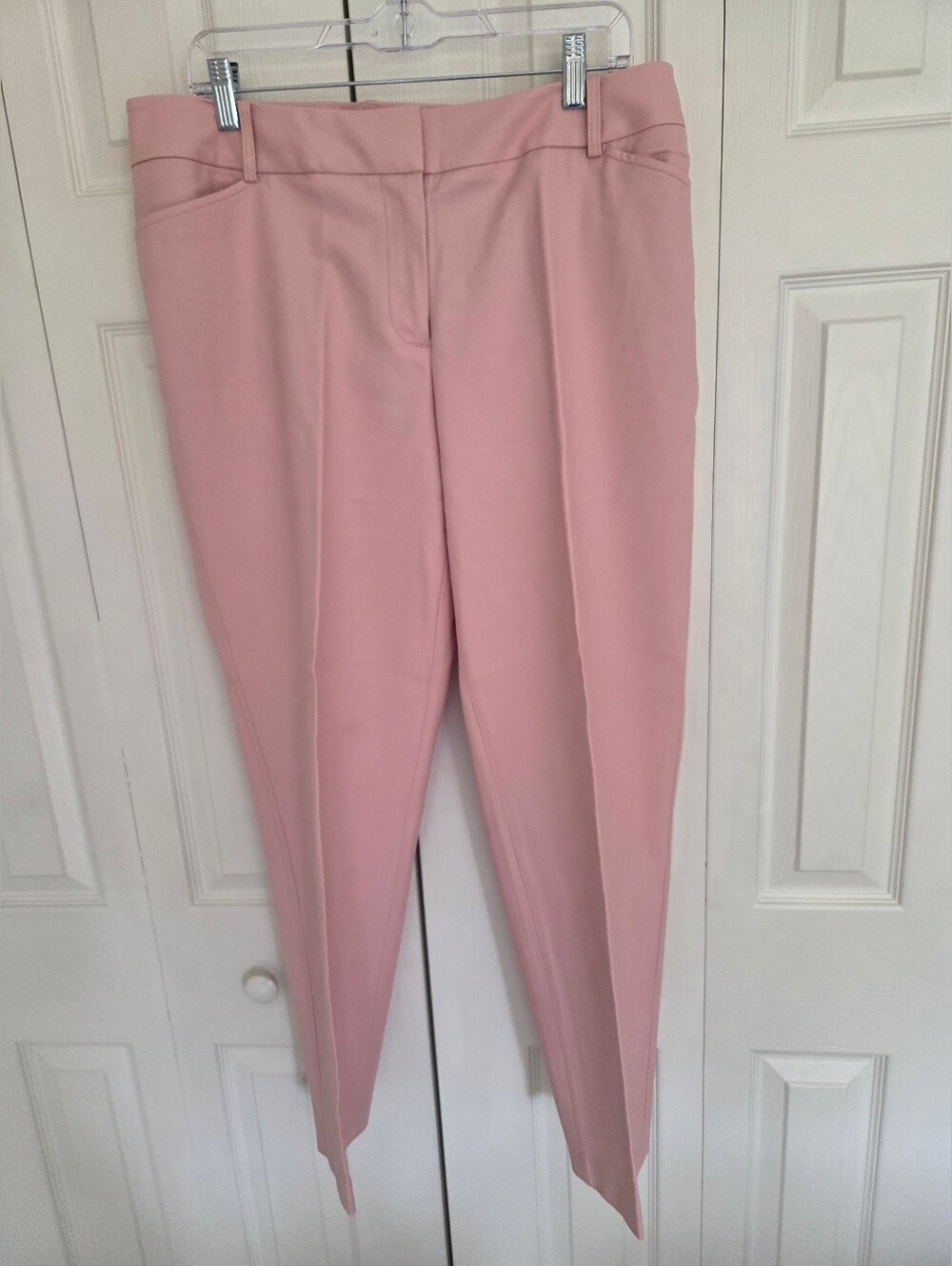 Talbots Hampshire Blush Pink Tapered Trousers